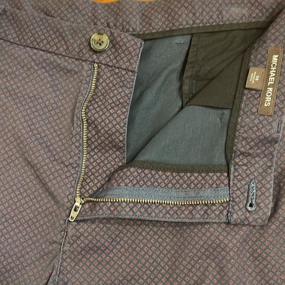 Michael Kors Men’s Patterned Shorts 38 Blue Red Geometric Print - Picture 8 of 13